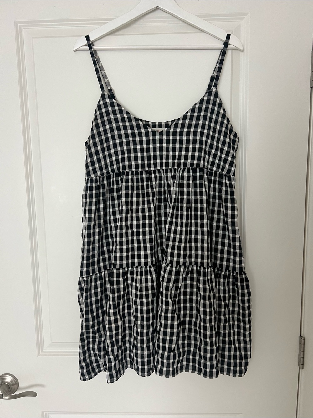 Millibon Black and White Gingham Dress